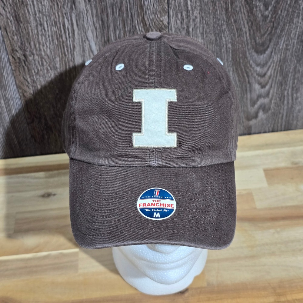 3 Illinois Fighting Illini The Franchise Fitted Baseball Cap Blue Sz M Lot of 3